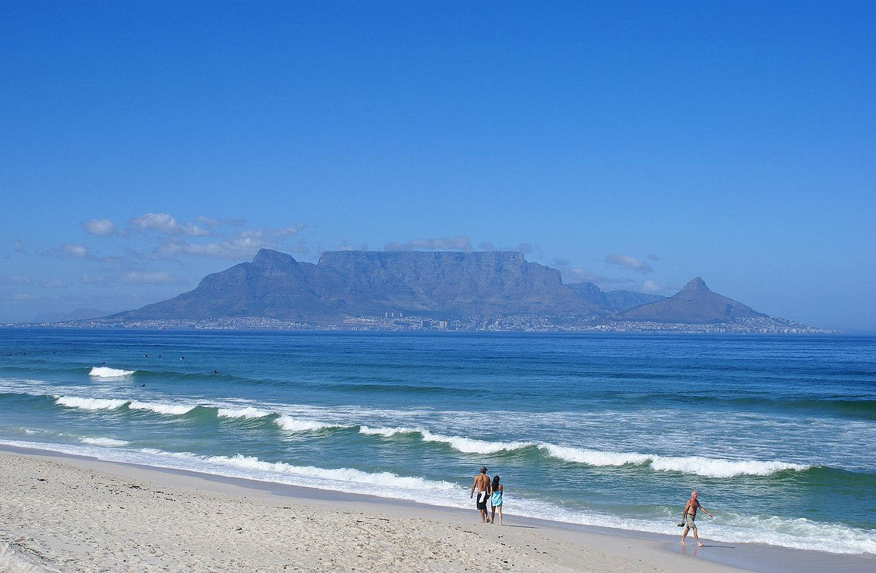 Table Mountain from coast