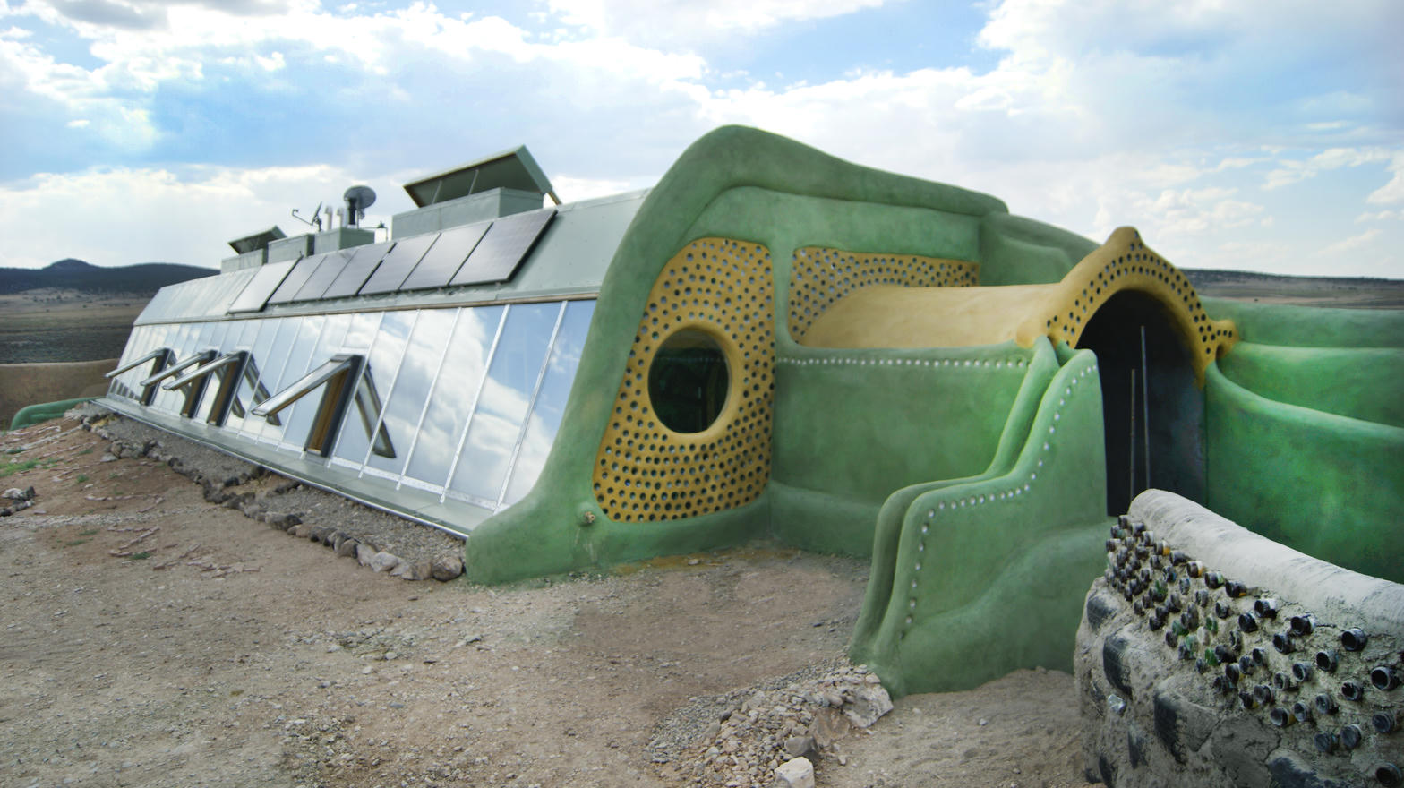 Earthship exterior