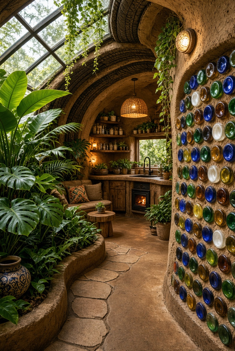Earthship interior