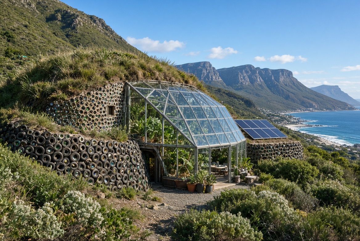 Earthship on Hout Bay mountain
